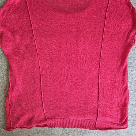 Line linen blend short sleeve lightweight sweater size medium - Picture 11 of 13
